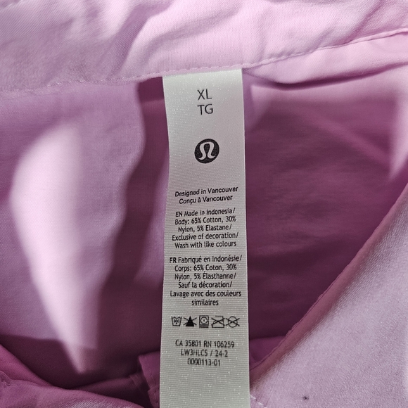 Lululemon Relaxed-Fit Poplin Button Down Shirt vitapink VITP size XL - Picture 9 of 11